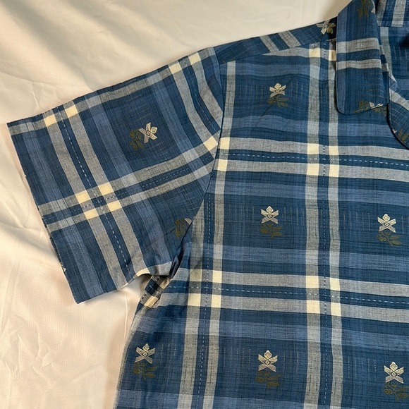 Bobbie Brooks Blue and White Plaid Casual Shirt - Picture 4 of 9